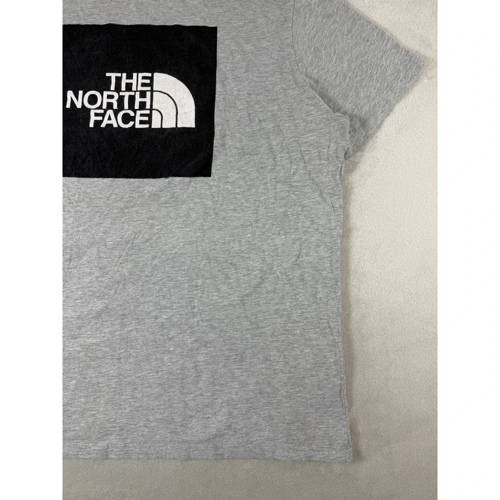 The North Face Men's XL Gray Box Logo Graphic T‎ Shirt Outdoor Streetwear Tee